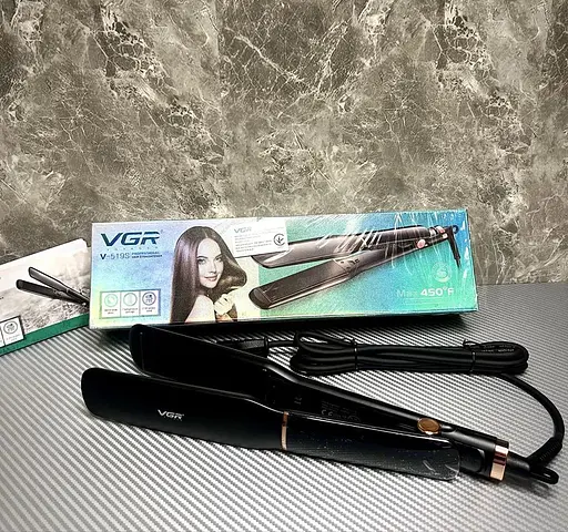 Плойка-випрямляч для волосся VGR V-519S з LED-дисплеєм та керамічним покриттям Чорний 70 Вт - фото 9