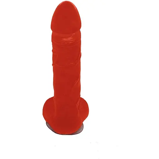 Крафтове мило-член із присоскою Чистий Кайф Red Size L - фото 2