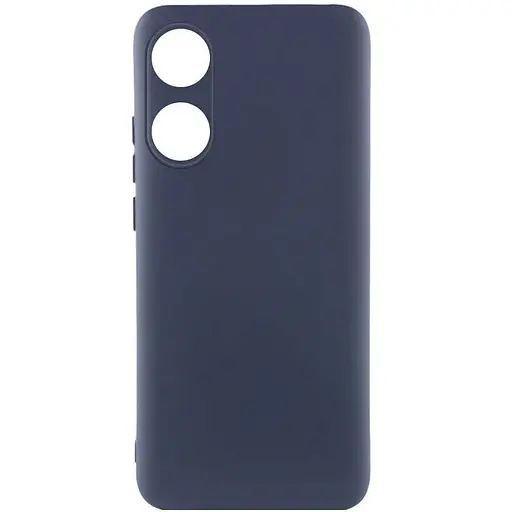 Чохол Silicone Cover Lakshmi Full Camera (AAA) для Oppo A58 4G Темно-синій / Midnight blue