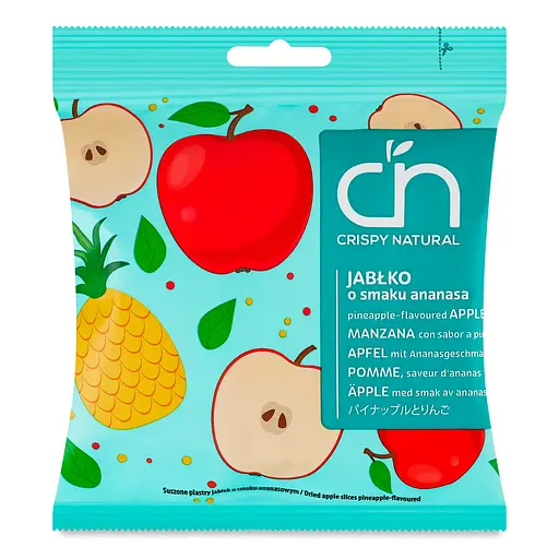 Чипси фруктові Crispy natural Яблуко зі смаком ананасу 18 г - фото 1
