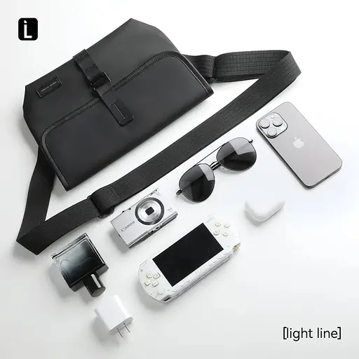 Сумка месенджер Mark Ryden MR271 вологонепроникна (Чорний) - фото 2