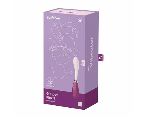 Вібратор для точки G Satisfyer G-Spot Flex 3 19.5 см фіолетовий - фото 5