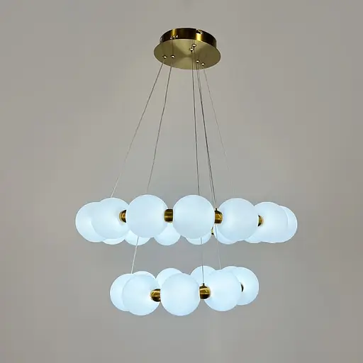 Люстра из серии Mysa Pearl Ø 40+60 см на 3 световых режима | Ст. 77068-600+400 | Line F - фото 6