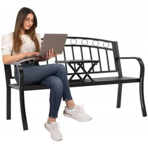 Скамейка садовая Chomik Garden Line DUO с раскладным столиком - фото 7