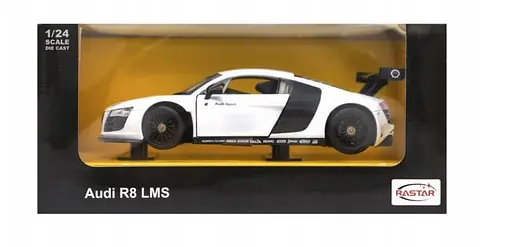 Машинка Rastar Audi R8 LMS Rastar 1:24 белый 56100 - фото 4