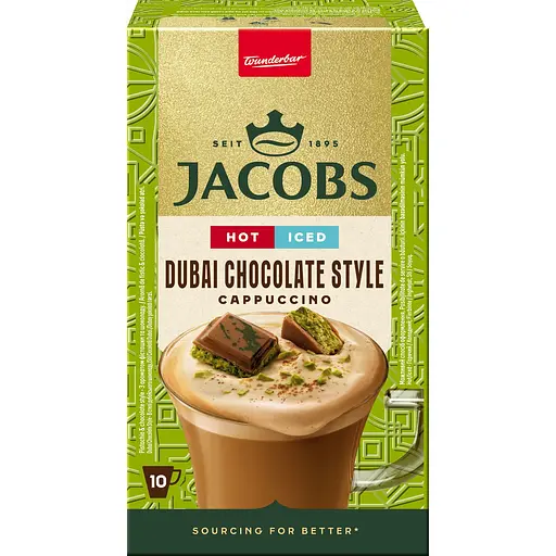 Напій кавовий розчинний Jacobs Капучино зі смаком дубайського шоколаду 19.5 г - фото 3