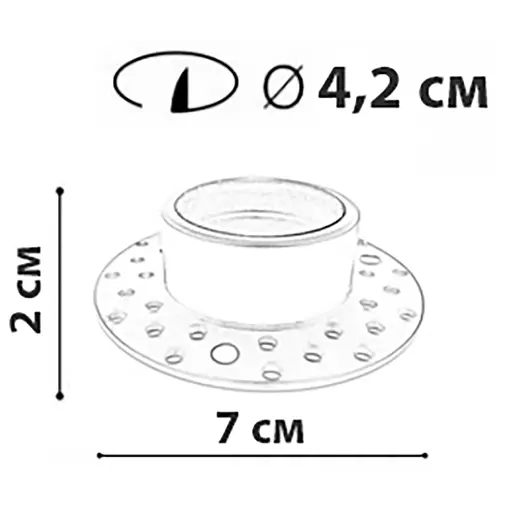 Компонент Friendlylight Кільце врізне під шпаклівку Nano FL0058 - фото 4