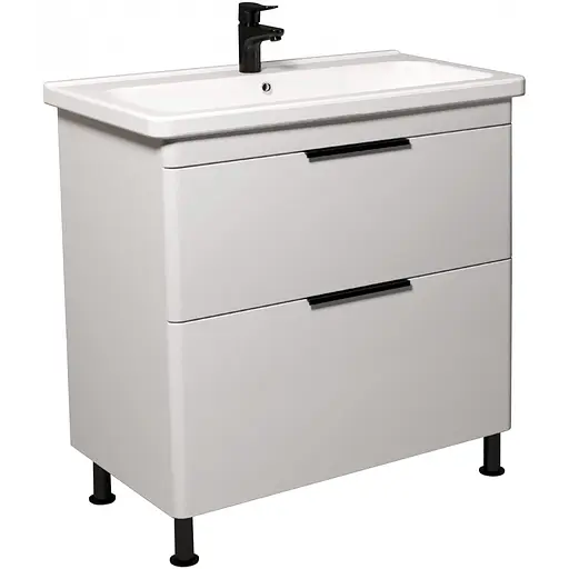 Тумба Мойдодир Freya 80 з умивальником Ipek 80 Білий - фото 1