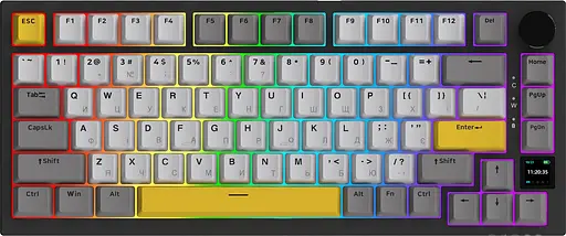 Клавіатура бездротова Ajazz AK820 Pro Gift Switch Black (AK820Pro-G-BGY) - фото 2