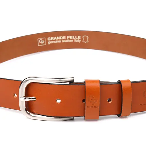 Ремінь шкіряний Grande Pelle чоловічий 3,8х120 см acs0024537 - фото 4