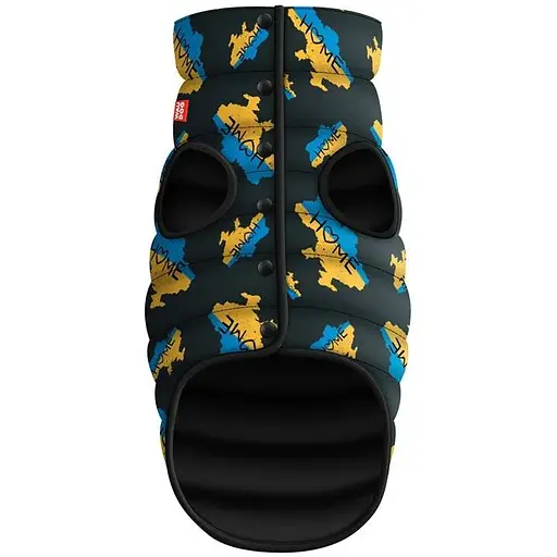 Курточка для собак Waudog Clothes малюнок "Дім", S40, В 52-55 см, С 36-39 см