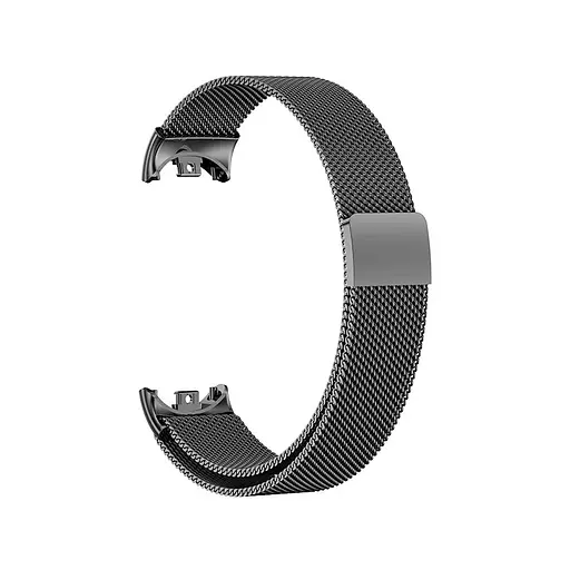Ремінець для фітнес-браслета Boorui для Xiaomi Mi Band 8 і 9 міланська петля чорний - фото 3