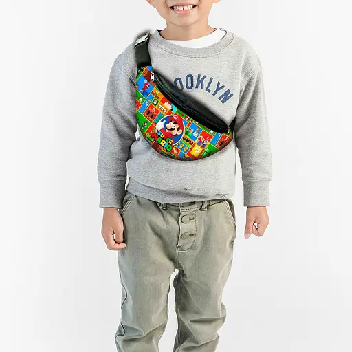 Набор детский Супер Марио рюкзак рюкзак 36х27см сумка-бананка, кружка с принтом для мальчика (01563) - фото 3