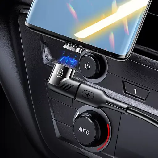 Перехідник поворотний 90 градусів Type-C to Type-C Usams US-SJ486 AU13 100W PD Magnetic - фото 4