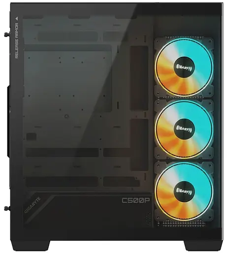 Корпус Gigabyte C500 Panoramic Stealth из закаленного стекла BTF черный (GB-C500P ST) без блока питания - фото 3