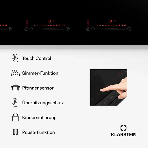 Индукционная варочная поверхность Klarstein Masterzone 90 Flex (10045794) - фото 4