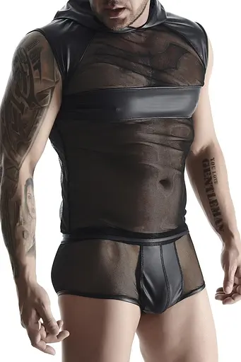 Чоловіча футболка з капюшоном Regnes Fetish Planet S (чорний) - фото 3