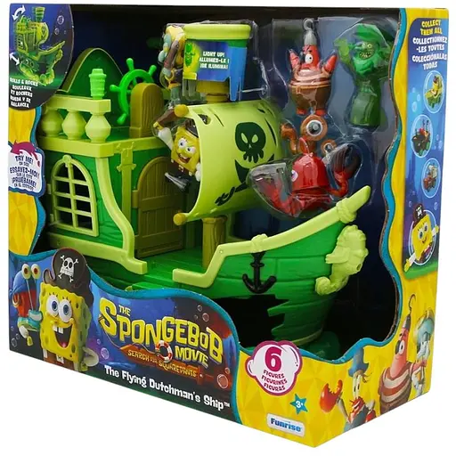 Игровой набор Spone Bob Губка Боб в кино в поисках квадратных штанов Летучий Голландец (FR73110) - фото 4