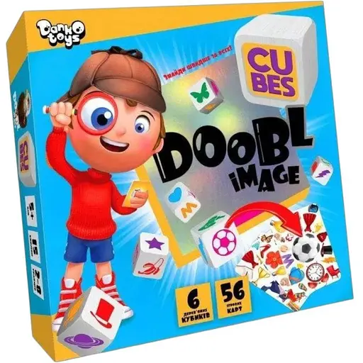 Настільна розважальна гра Danko Toys Doobl Image Cubes DBI-04-01U (2000904248537) - фото 1
