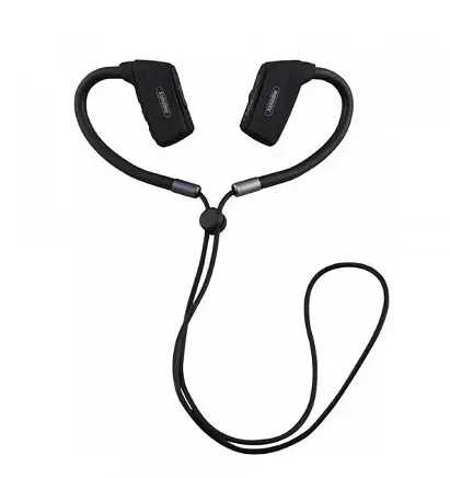 Бездротова Bluetooth стерео гарнітура Remax RB-S19 вакуумна Black
 - фото 4