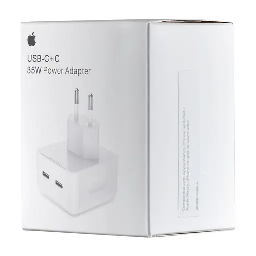 Сетевое зарядное устройство Apple 35W Dual USB-C Power Adapter High c0py Белый - фото 2