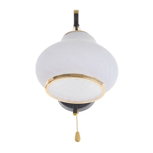 Бра Brille LK-712W/1 E27 BK+FG зі шнуровим вимикачем чорне - фото 6