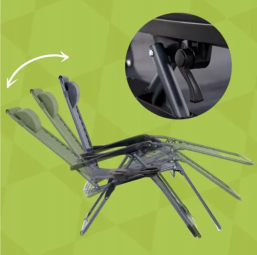 Розкладне крісло шезлонг Leobro Zero Gravity Brown (LB-ZGC-F1-BRN) - фото 5