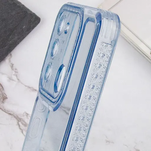 Чехол Epik TPU Starfall Clear для Tecno Spark 8C Голубой - фото 4