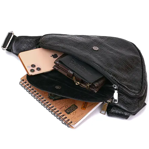 Чоловіча шкіряна сумка Vintage 18х35х3 см sum0020292 - фото 4