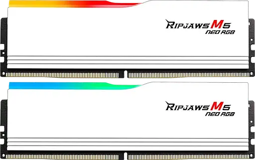 Оперативная память G.Skill 32GB (2x16GB) DDR5 6000MHz Ripjaws M5 Neo RGB White (F5-6000J3636F16GX2-RM5NRW) - фото 2