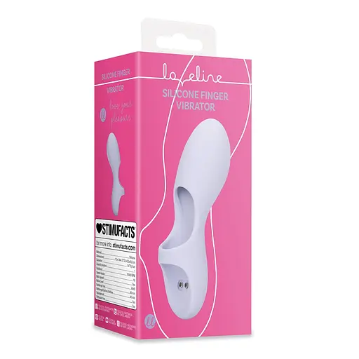 Вібратор на палець Loveline Silicone Finger 10.7см бузковий - фото 14