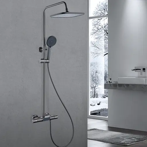 Душова система Platinum з термостатом NES892 графіт, Графіт - фото 2