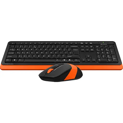 Бездротовий комплект (клавіатура + миша) A4Tech F1110 Fstyler Wireless Orange (FG1010 (Orange)) - фото 3
