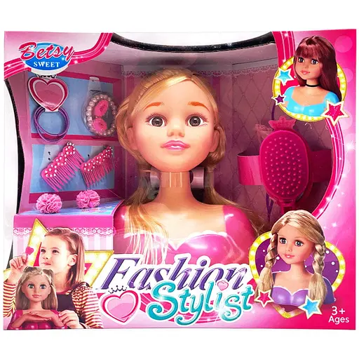 Кукла-манекен для причесок Bambi 2813D светлый цвет аксессуары для прически - фото 1