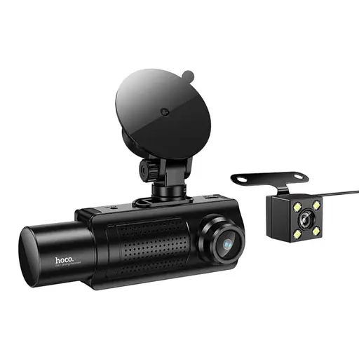 Видеорегистратор HOCO Mundial three-screen simultaneous display driving recorder DI61 (wifi version) |720p/480p+480p rear, 3.16"| - фото 1