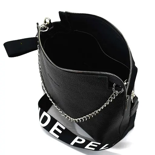 Кожаная женская сумка кросс-боди Grande Pelle 23х25.5х9 см sum0026348 - фото 2