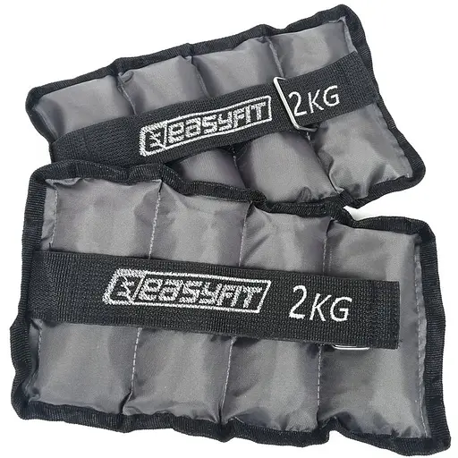 Утяжелители EasyFit 2 х 2 кг для ног и рук с металлом (EF-AWTМ-200) - фото 1