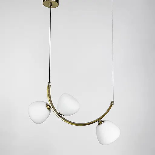 Вражаюча люстра MODERN FLORAL ARCH на 3 плафони Line.F C 18D/3 AB - фото 4