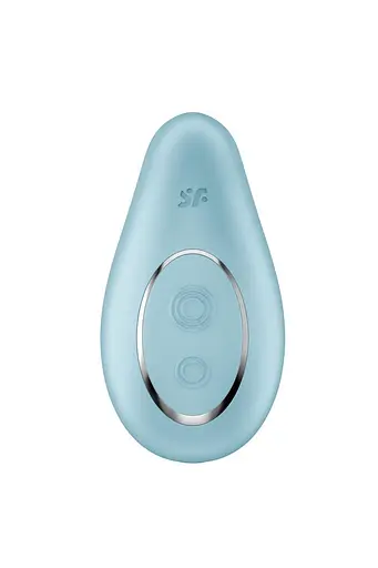 Вібратор Satisfyer Dipping Delight 9 см блакитний - фото 2