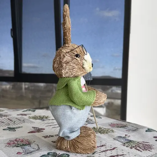 Великодній зайчик "Еко хлопчик" з соломи MIS LT - фото 3