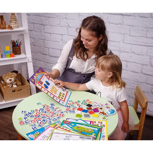 Игра настольная "3в1: English, Азбука, Математика" VT5412-04 - фото 4