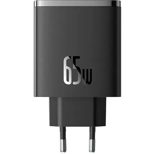 Мережевий зарядний пристрій Baseus Cube Pro Fast Charger 2C+U 65W EU Cluster чорний - фото 1
