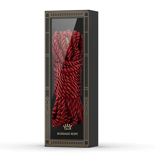 Роскошная веревка для Шибари Zalo Bondage Rope Red - фото 2