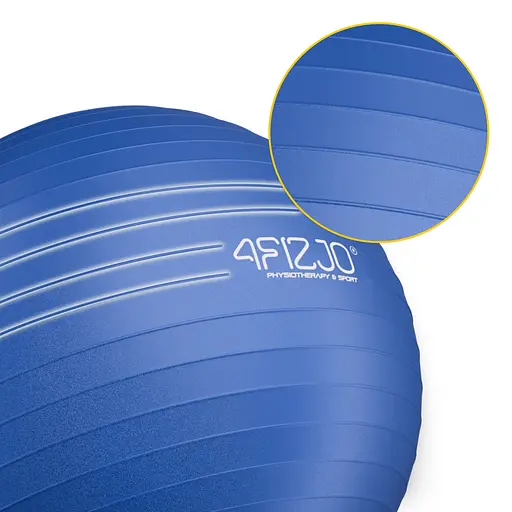 М'яч для фітнесу (фітбол) 4FIZJO 55 см Anti-Burst Blue (P-5905973404723) - фото 10