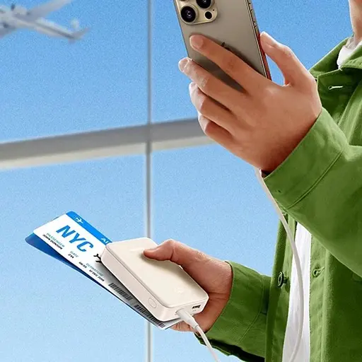 Повербанк Ugreen PB508, 22.5W бежевий 20000 mAh - фото 4