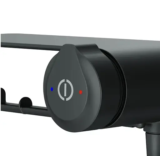 Гігієнічний душ Am.Pm X-Joy із змішувачем та полицею, чорний матовий F0H85A822 - фото 7