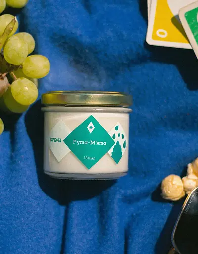 Свічка Рута і м'ята Мініатюри 130 мл Соєвий віск - фото 8