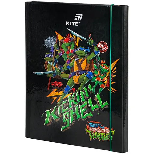 Папка для работы Kite Ninja Turtles А4 на резинке (NT25-213)