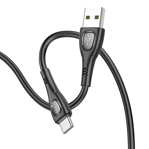 Кабель Borofone BX98 USB to Type-C 1 м черный - фото 1