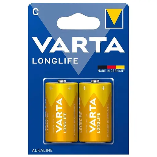 Батарейка Varta Longlife C (LR14) щелочная 1.5V 2 шт.(5958)